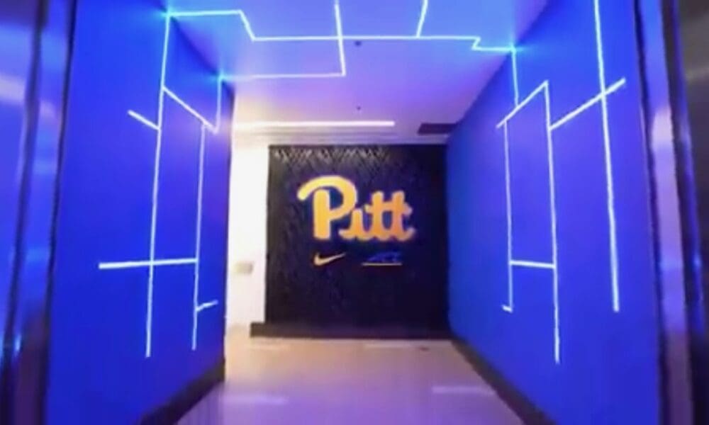 Pitt football locker room upgrade.