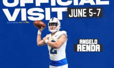 Class of 2026 Pitt commit Angelo Renda schedules his official visit for June 5-7.