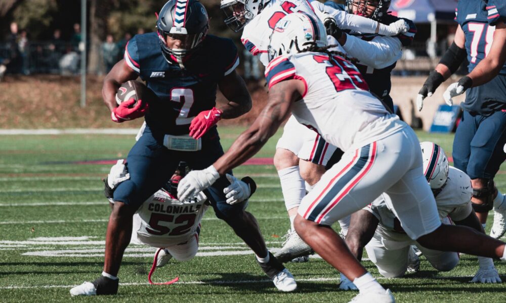 JaMario Clements, a potential Pitt target, runs the ball against Robert Morris. Nov. 9, 2024 / PSN.