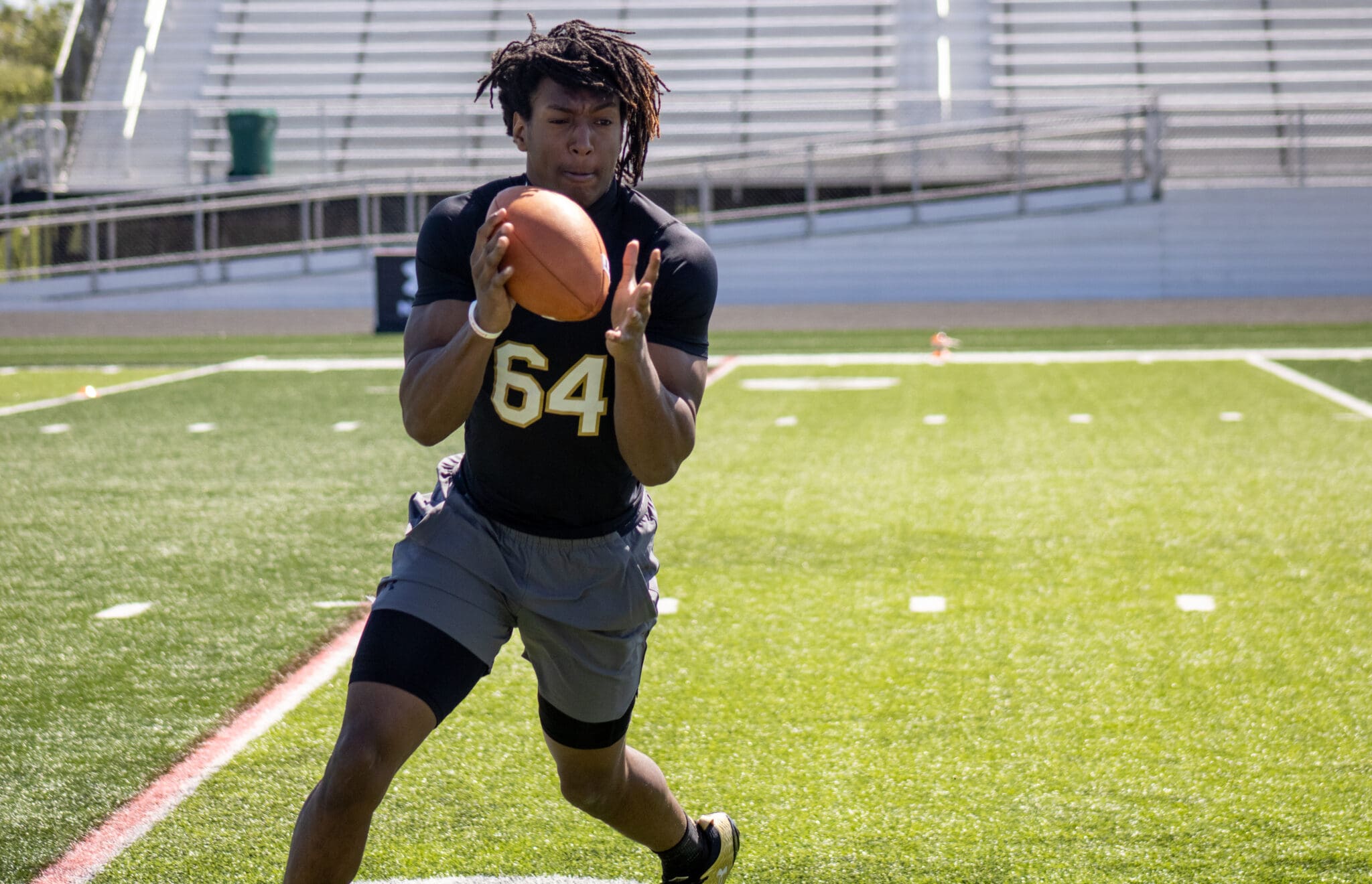 Pitt commit Marcus Jennings at the Under Armour Next Camps series in Ohio. April 27, 2025 -- Nathan Breisinger / PSN