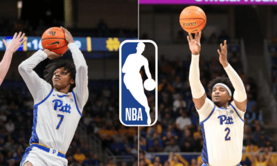 Pitt basketball stars Bub Carrington and Blake Hinson are both in the 2024 NBA Draft after successful careers at Pitt.
