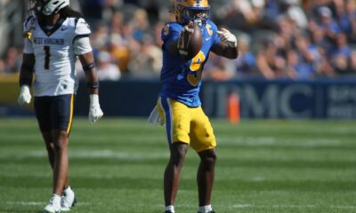 Pitt wide receiver Konata Mumpfield.