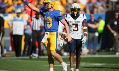 Pitt quarterback Eli Holstein.