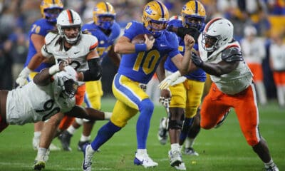 Pitt quarterback Eli Holstein.