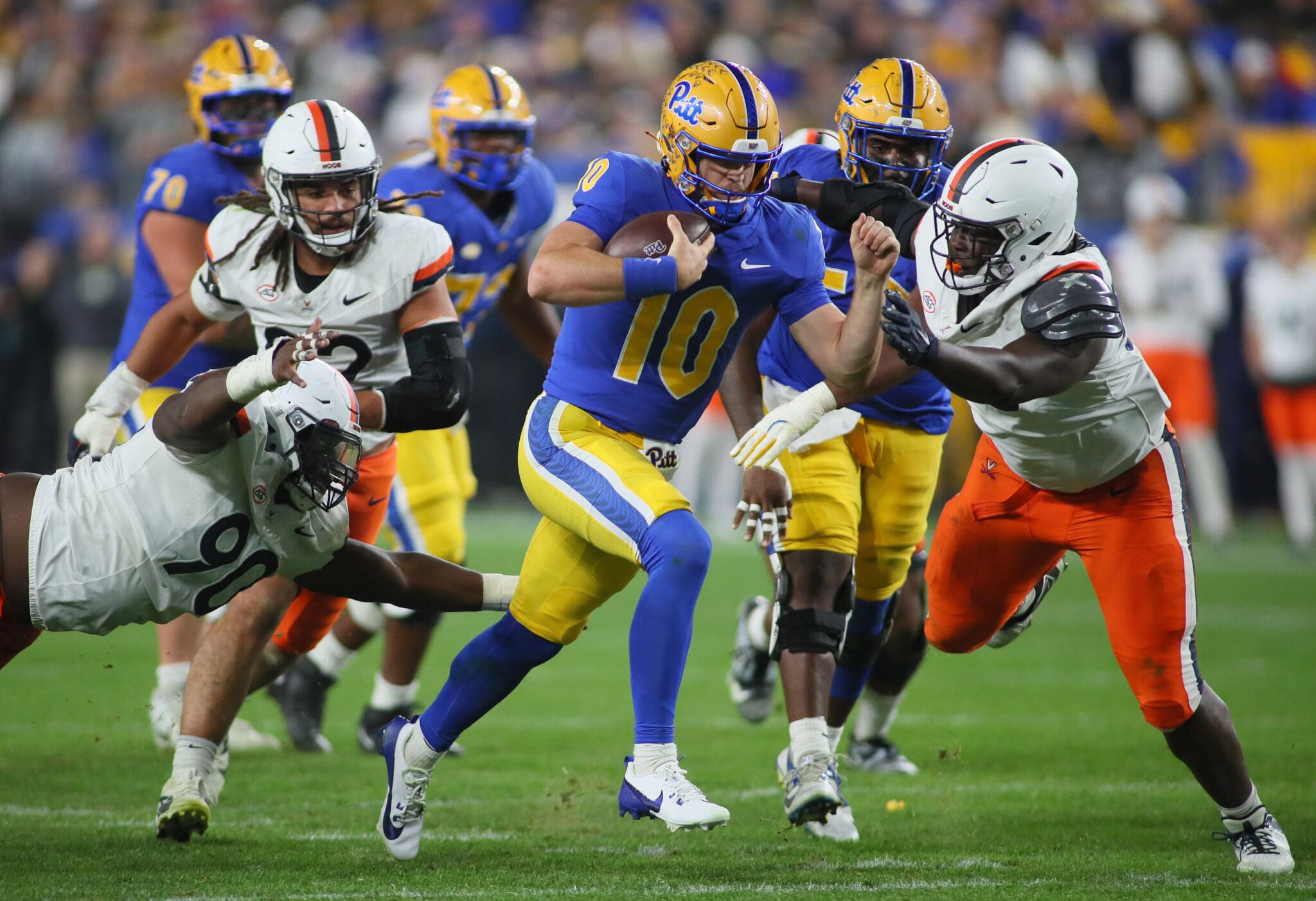 Pitt quarterback Eli Holstein.