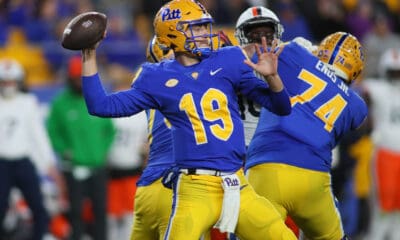 Pitt quarterback Eli Holstein.