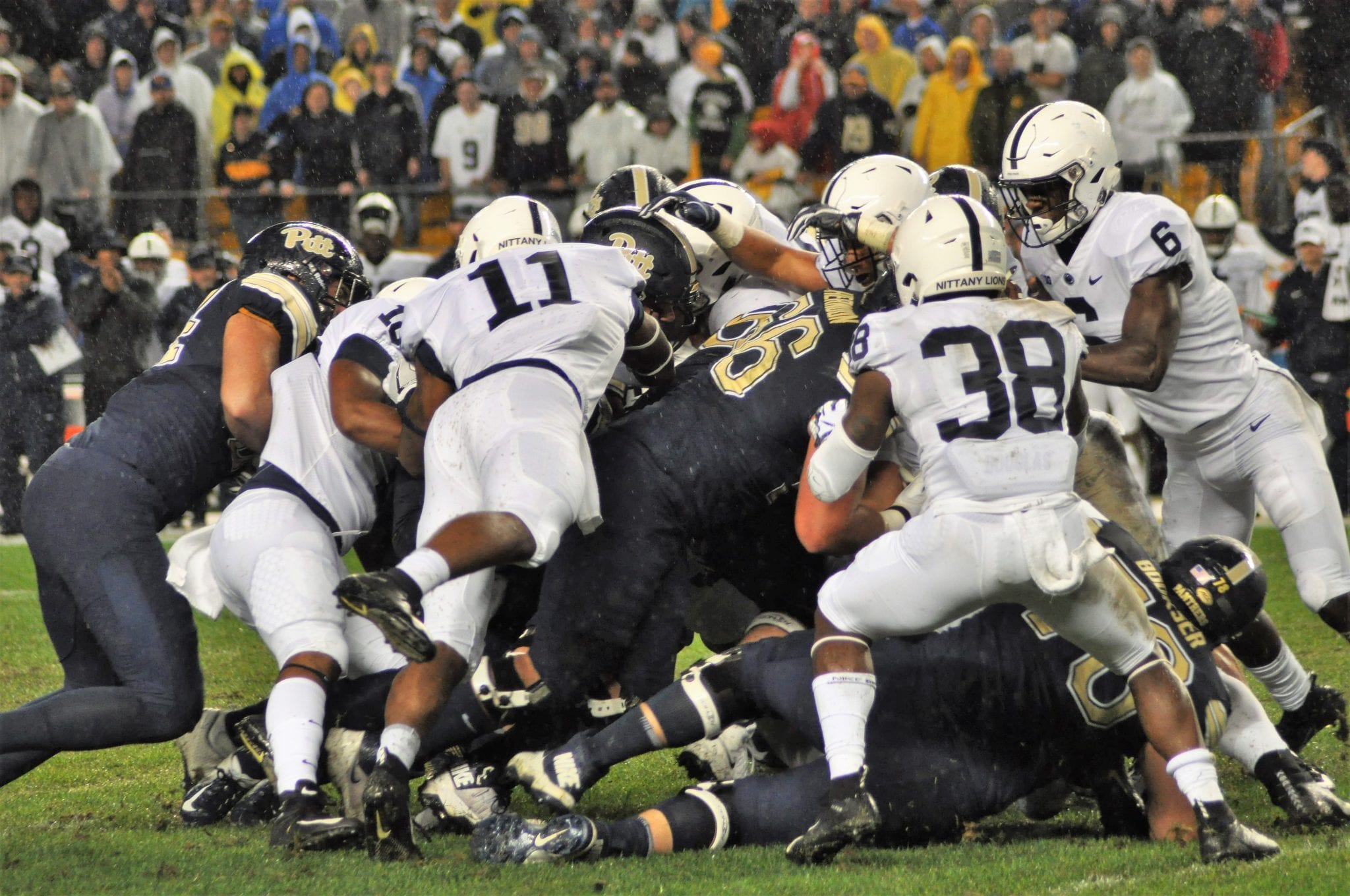 Trying to move the pile versus Penn State. -- MIKE SMETANA