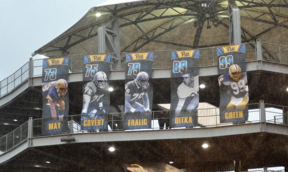 Pitt Hall of Fame Banners -- MIKE SMETANA