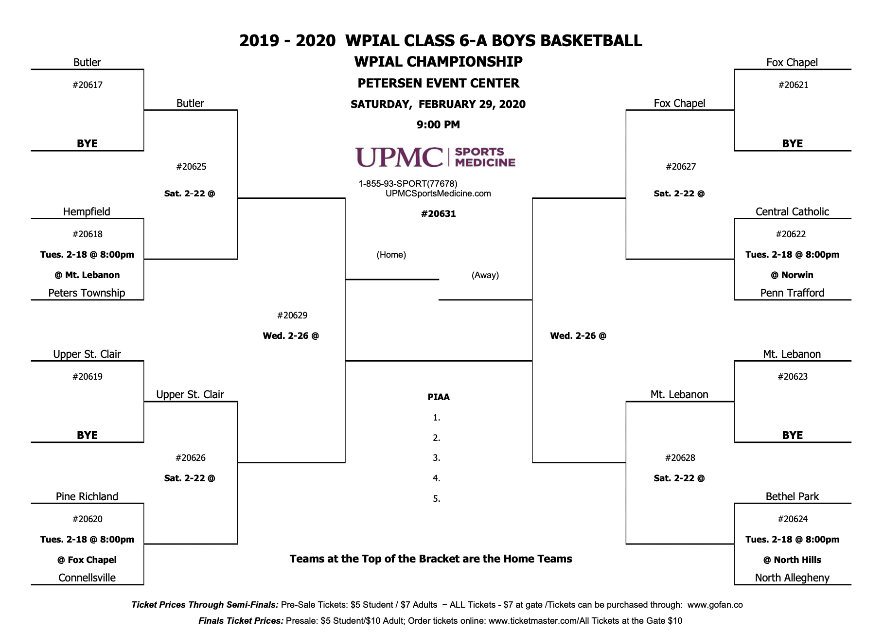 WPIAL Sets Boys Basketball Playoff Brackets | Pittsburgh Sports Now