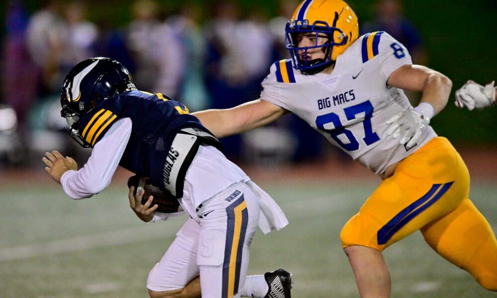 Canon-McMillan athlete TJ Sabatucci commits to Buffalo. Sept. 29, 2023 / Ed Thompson. PSN.