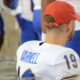 Pitt backup QB Nate Yarnell watches as the Panthers face Virginia Tech on Saturday, Sept. 30, 2023 in Blacksburg, Virginia. (Mitchell Northam / Pittsburgh Sports Now.)