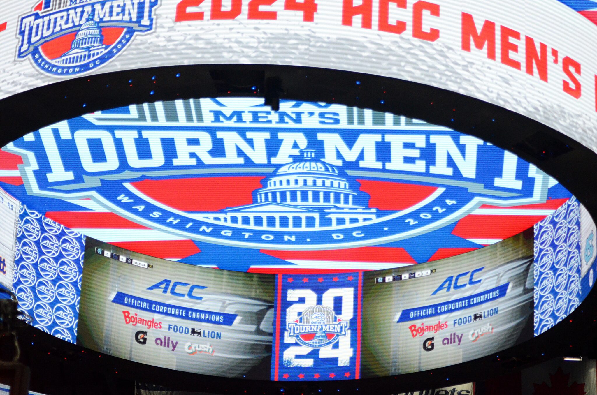 The ACC Tournament semifinals on Friday, March 15, 2024 at Capital One Arena in Washington, D.C. (Mitchell Northam / Pittsburgh Sports Now)