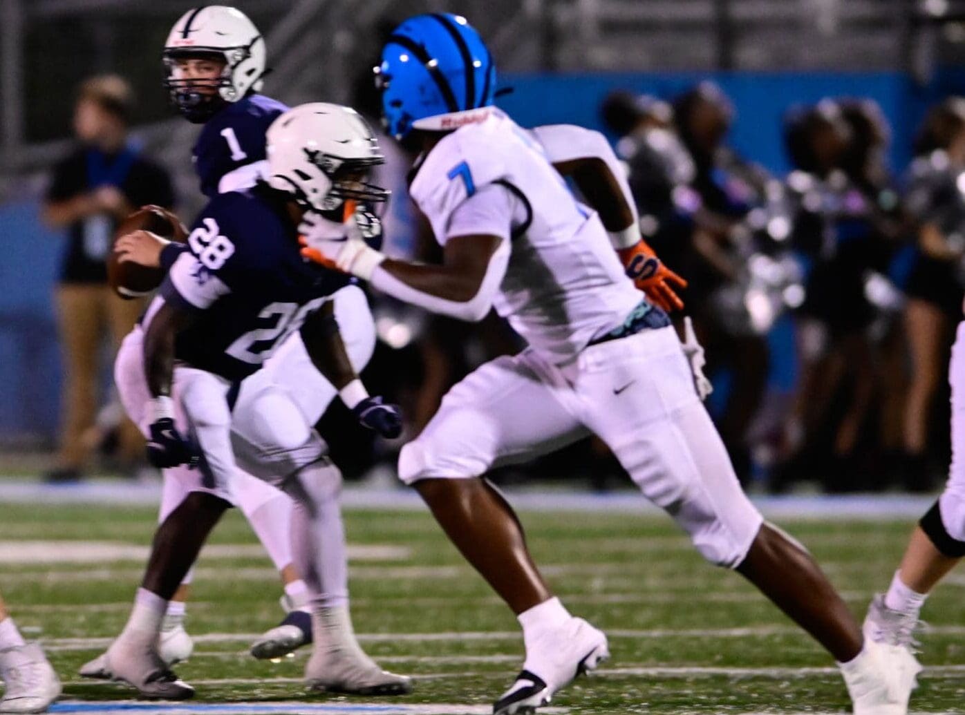 Woodland Hills and WPIAL linebacker vs. Erie McDowell. Aug, 23, 2024 -- Ed Thompson / PSN