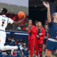 Duquesne men's and women's basketball teams were ranked by Atlantic 10 media members ahead of the season. Pictured: David Dixon and Megan McConnell.