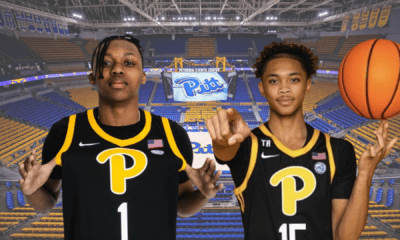 Pitt Basketball freshmen guard duo of Carlton Carrington and Jaland Lowe