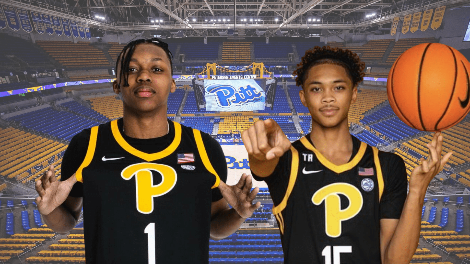 Pitt Basketball freshmen guard duo of Carlton Carrington and Jaland Lowe