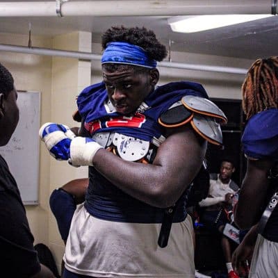Pitt offensive line target Torian Chester.