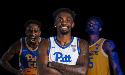 Pitt basketball wing Zack Austin is in his senior year for the Pitt men's basketball team in the 2024-25 season.